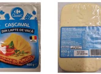 Caşcaval contaminat cu Listeria, retras din magazinele Carrefour